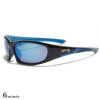 lunettes de soleil monture noir et bleue