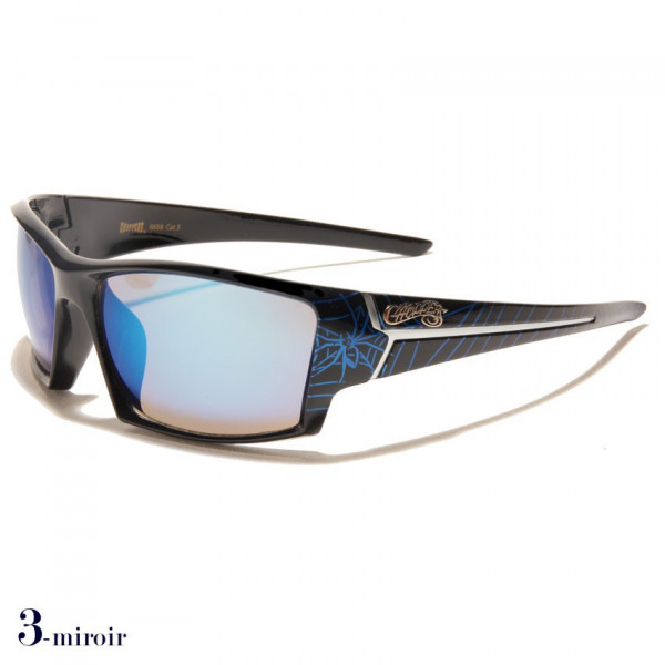 lunettes de soleil spider bleu