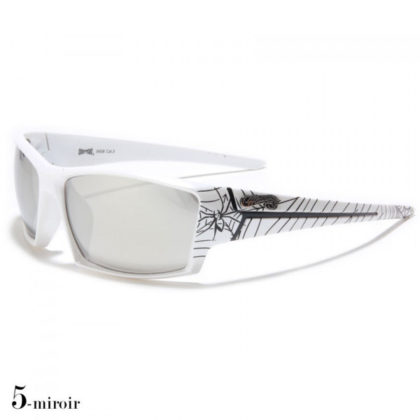 lunettes de soleil monture blanche
