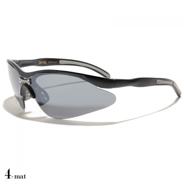 lunettes de soleil vision grise monture noir mat et grise