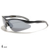 lunettes de soleil vision grise monture noir mat et grise
