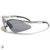 lunettes de soleil vision grise monture grise et noir