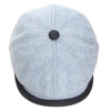 casquette gavroche en lin avec bouton