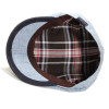 casquette gavroche en lin doublée coton