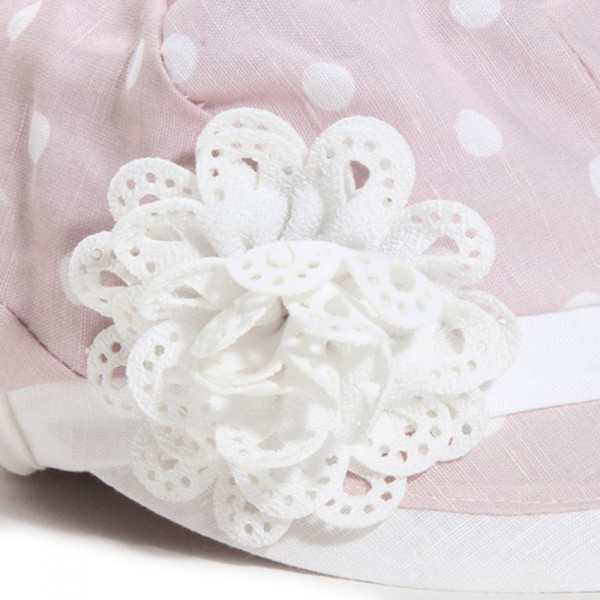 casquette gavroche pour femme en lin coloris rose