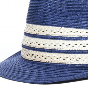 trilby avec tresse paille