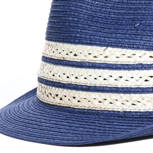 trilby avec tresse paille