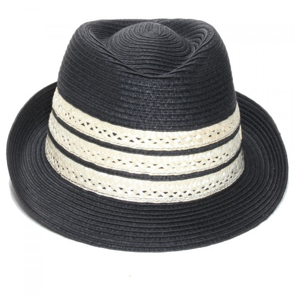 trilby avec ceinture paille