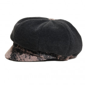 casquette gavroche polaire imprimé rose