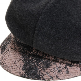 casquette gavroche polaire imprimé rose