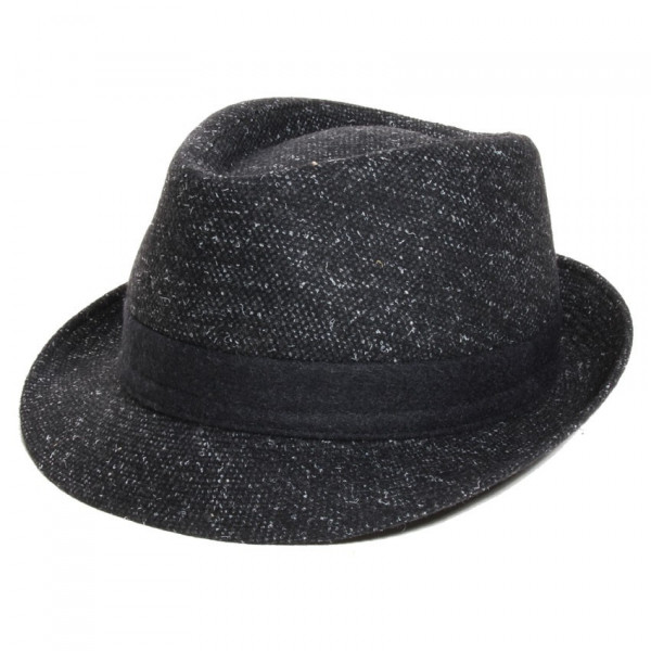 chapeau laine noir