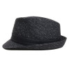 chapeau laine noir