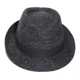 chapeau laine noir