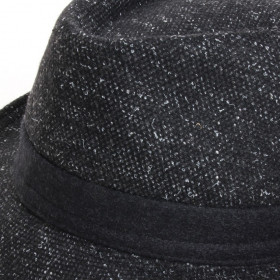 chapeau laine noir