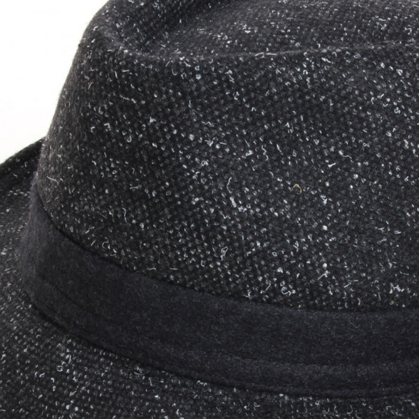 chapeau laine noir