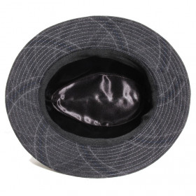 chapeau feutre écossais coloris gris anthracite