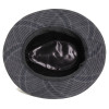chapeau feutre écossais coloris gris anthracite