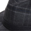 chapeau feutre écossais coloris gris anthracite