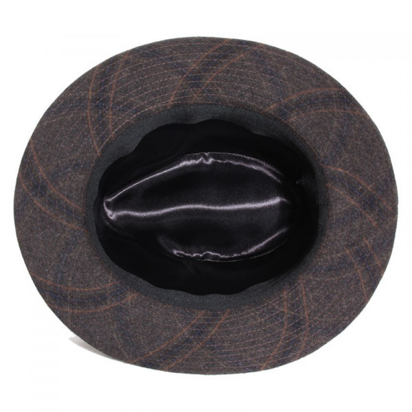 chapeau feutre écossais coloris marron