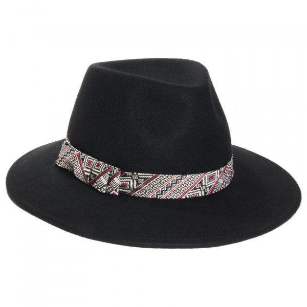 chapeau feutre femme coloris noir