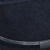 chapeau feutre trilby bleu marine