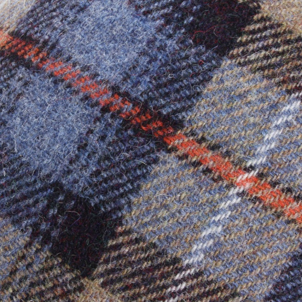 casquette formée Harris tweed écossaise