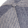 casquette laine et coton bleu jeans avec bouton