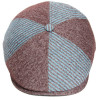 casquette plate mi-saison en laine et coton avec bouton