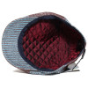 casquette plate mi-saison en laine et coton doublée polyester