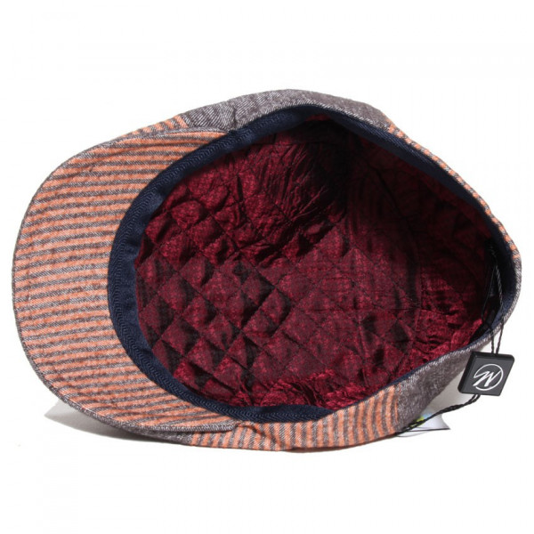 casquette laine et coton mi-saison coloris taupe doublure matelassée