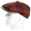 casquette laine Harris Tweed coloris brique