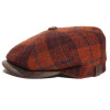 casquette laine Harris Tweed coloris brique