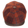 casquette laine Harris Tweed coloris brique