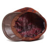 casquette laine Harris Tweed coloris brique doublée polyester