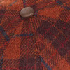 casquette laine Harris Tweed coloris brique