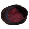 casquette velours marron doublure matelassée