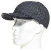 casquette américaine en pure laine vierge coloris grise