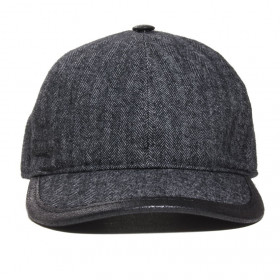 casquette américaine en pure laine vierge coloris grise