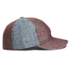 casquette baseball deux tons en laine et coton