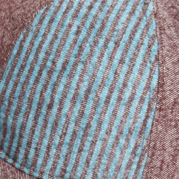 casquette baseball deux tons en laine et coton