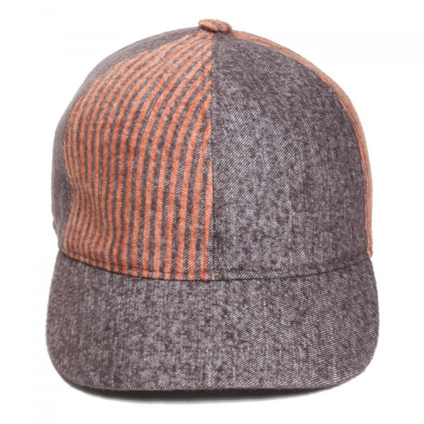 casquette baseball laine et coton demi saison coloris taupe