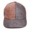 casquette baseball laine et coton demi saison coloris taupe