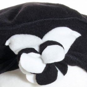 béret polaire noir et blanc