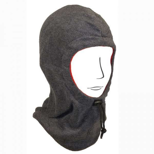 cagoule polaire enfant coloris grise réversible