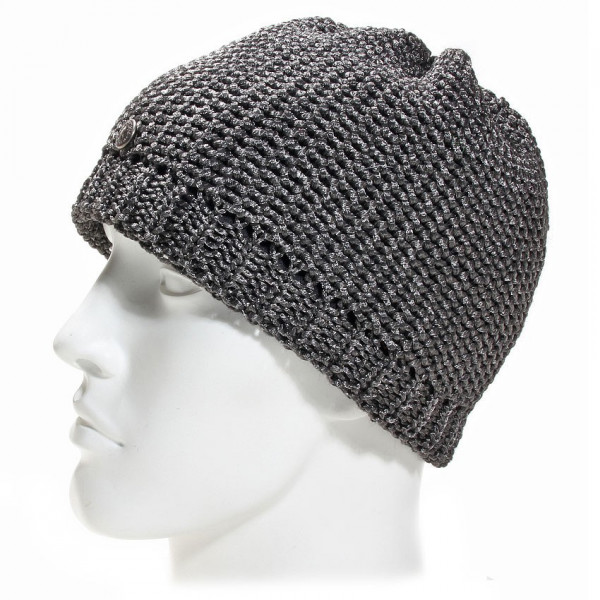 Compagno bonnet homme hiver beanie avec doublure chaude motif moderne fine  maille laine polaire doux, Couleur:Bleu marine,Taille unique : :  Mode