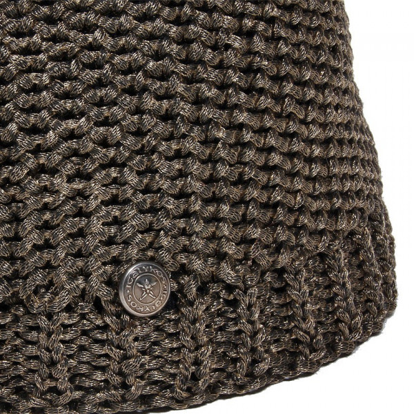maille laine imitation métal cuivré