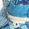 chapeau de pluie coton imprimé bleu