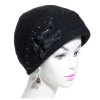 Chapeau femme laine noir