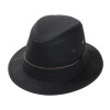 chapeau pluie coton huilé noir