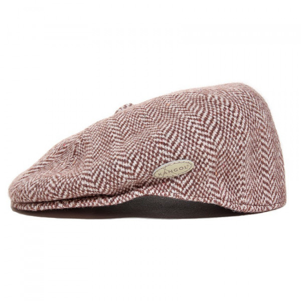 casquette laine jacquard marron de chez Kangol